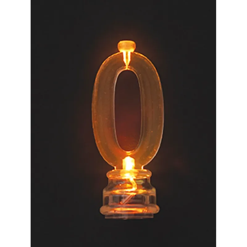 Multicolor Flashing #0 Candle - Image 4
