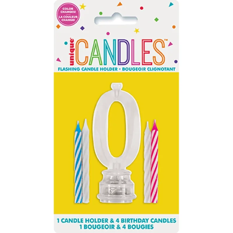 Multicolor Flashing #0 Candle - Image 7