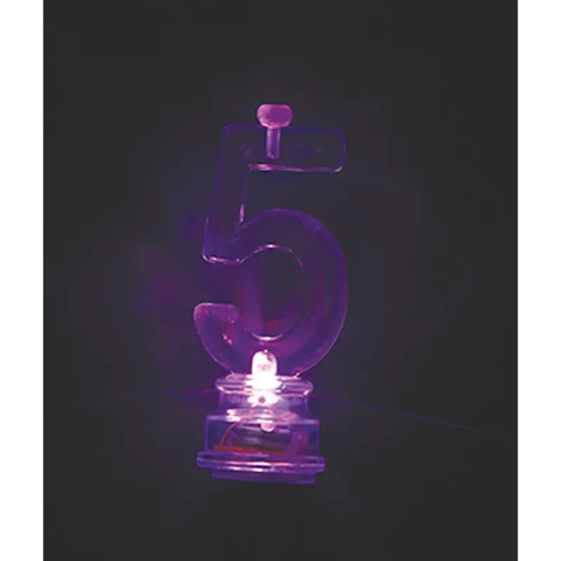 MulticolorFlashing #5 Candle - Image 3