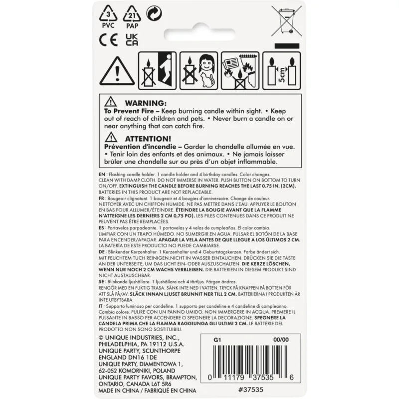 MulticolorFlashing #5 Candle - Image 9
