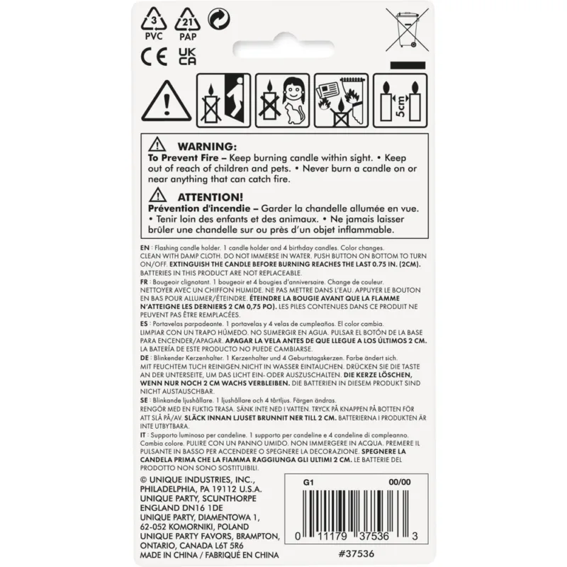 MulticolorFlashing #6 Candle - Image 12