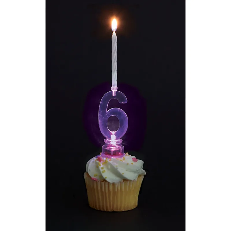 MulticolorFlashing #6 Candle - Image 5