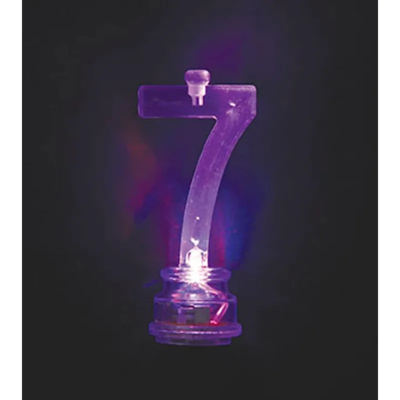 Multicolor Flashing #7 Candle - Image 3