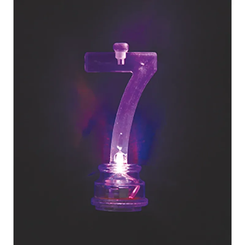 Multicolor Flashing #7 Candle - Image 2
