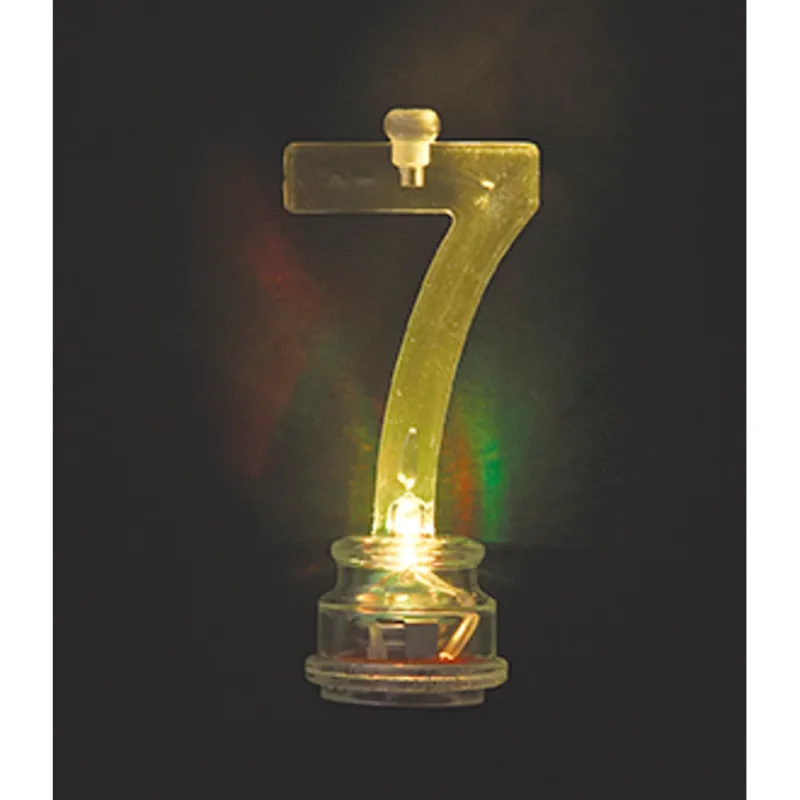 Multicolor Flashing #7 Candle - Image 4
