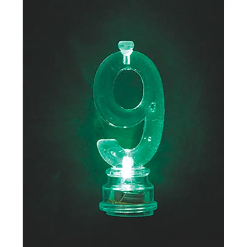 Multicolor Flashing #9 Candle - Image 2