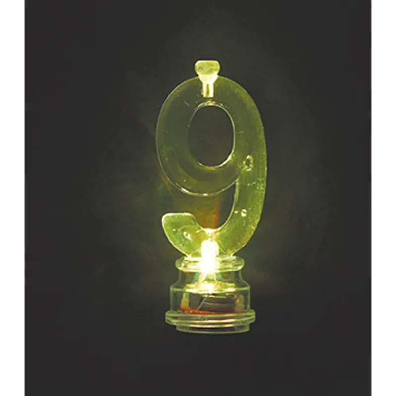 Multicolor Flashing #9 Candle - Image 4
