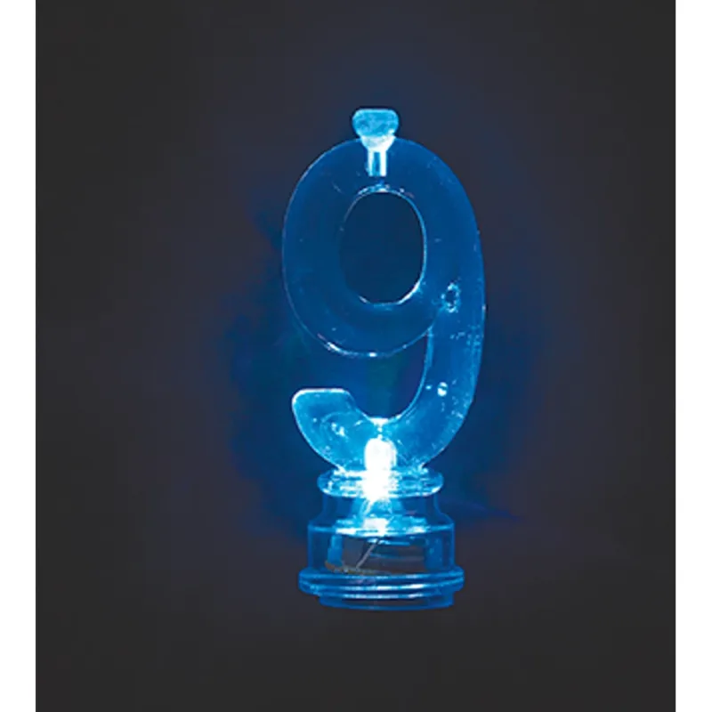 Multicolor Flashing #9 Candle - Image 3