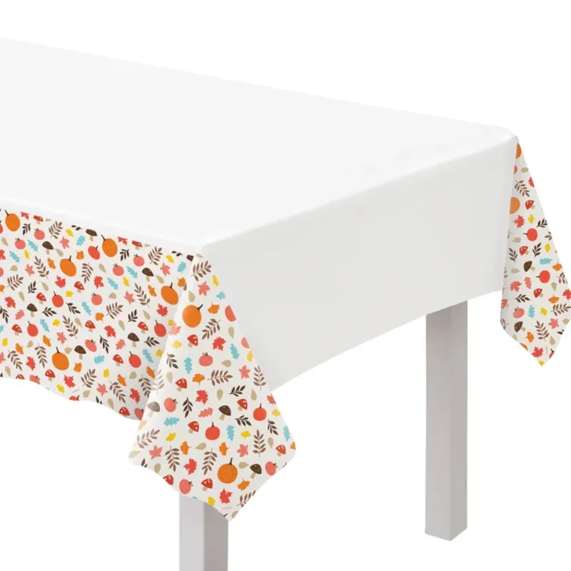 Happy Turkey Day Table Cover 54x102"