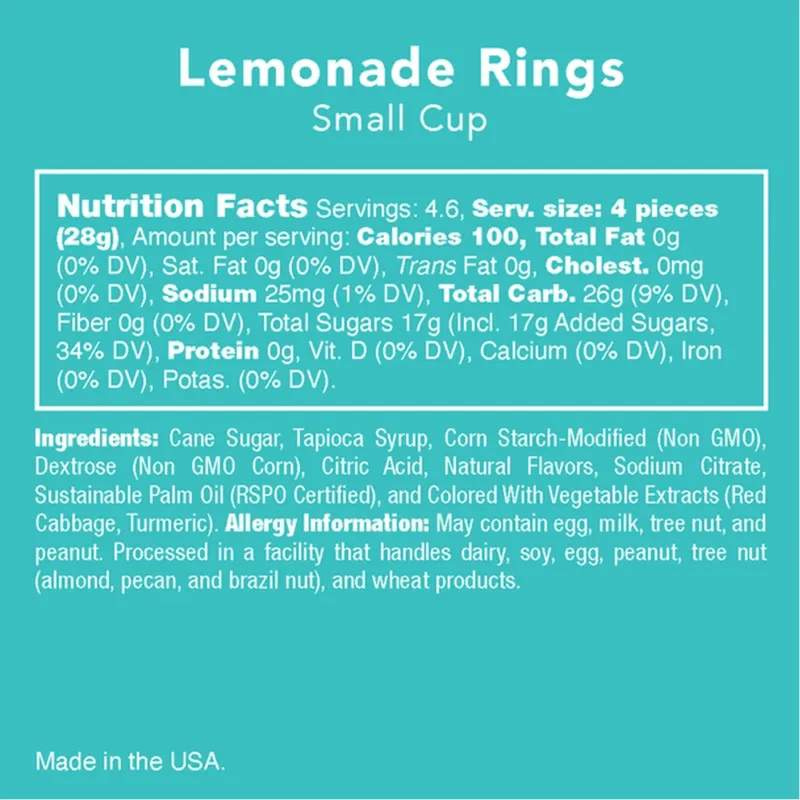 Candy Club 4.5oz Lemon Rings - Image 3