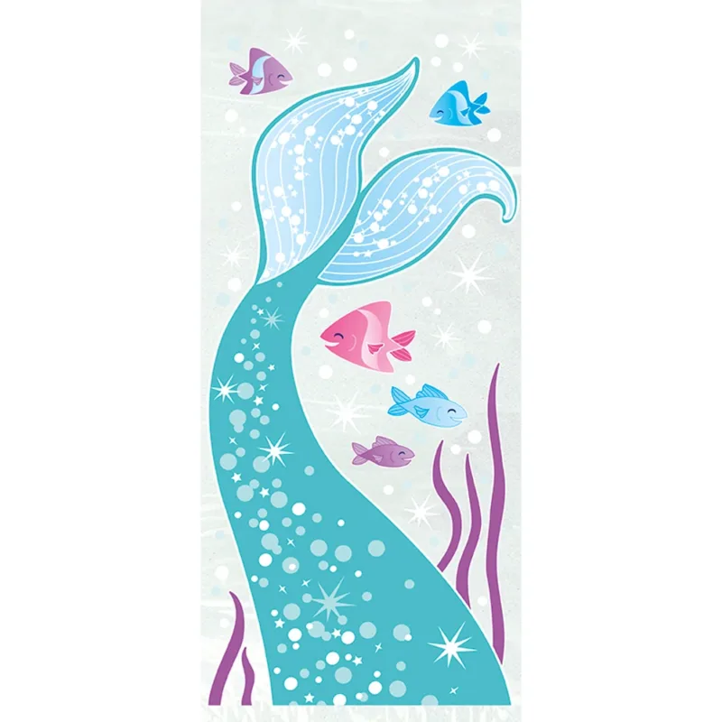 Mermaid Cellophane Treat Bags 20ct - Image 2