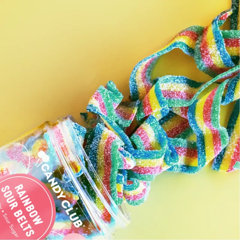 Candy Club 4.5oz Rainbow Sour Belts - Image 3