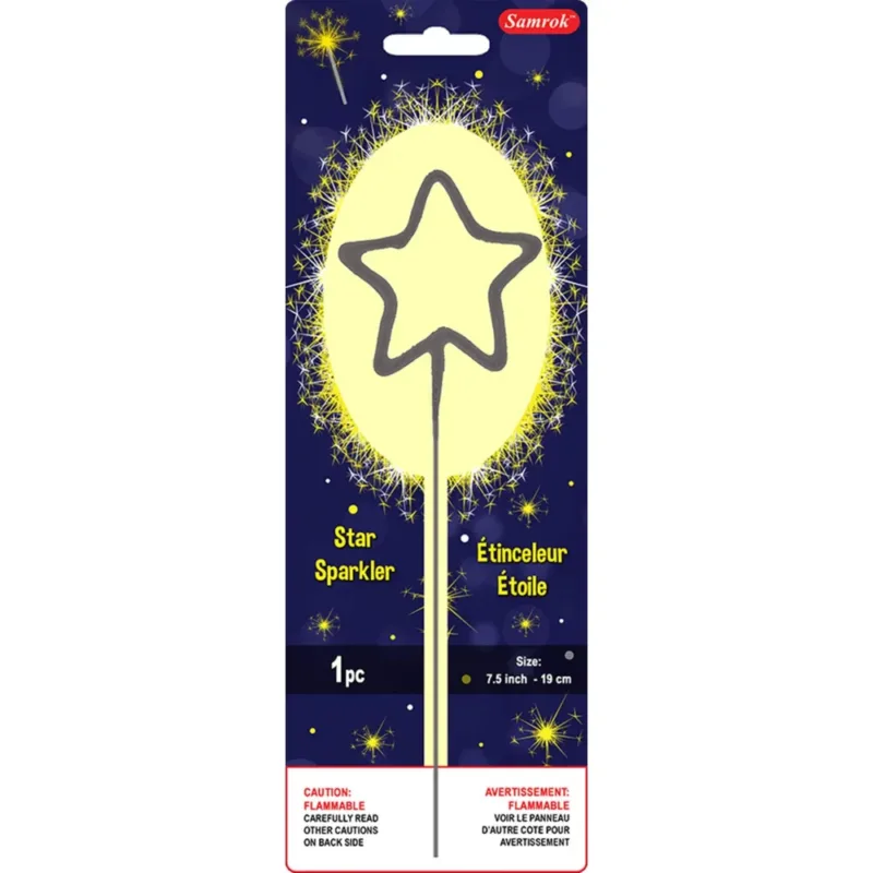 Star Shaped Sparkler Topper