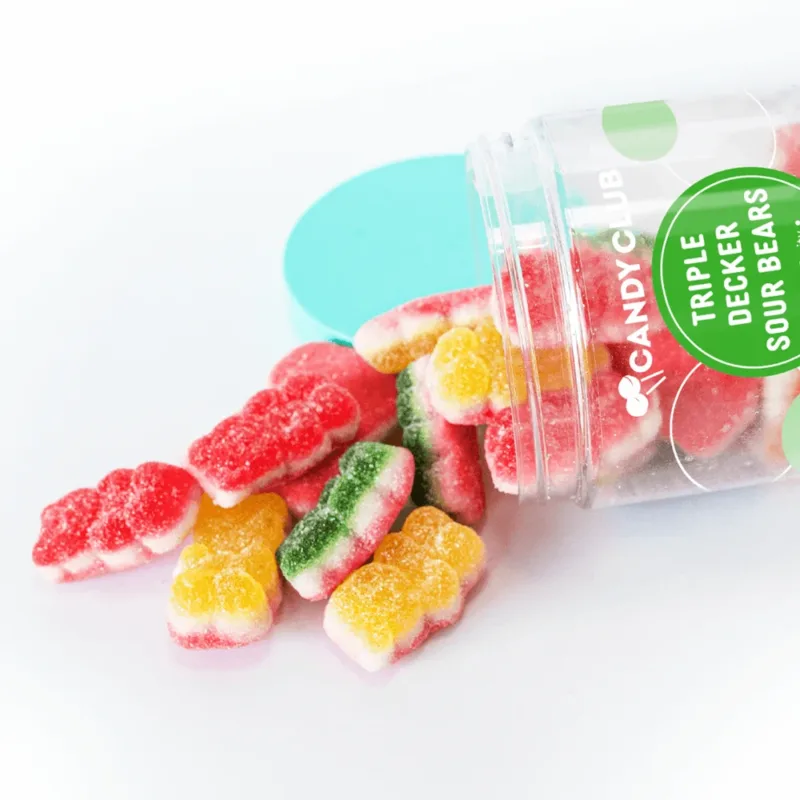 Candy Club 5.3oz Triple Decker Sour Bear - Image 3