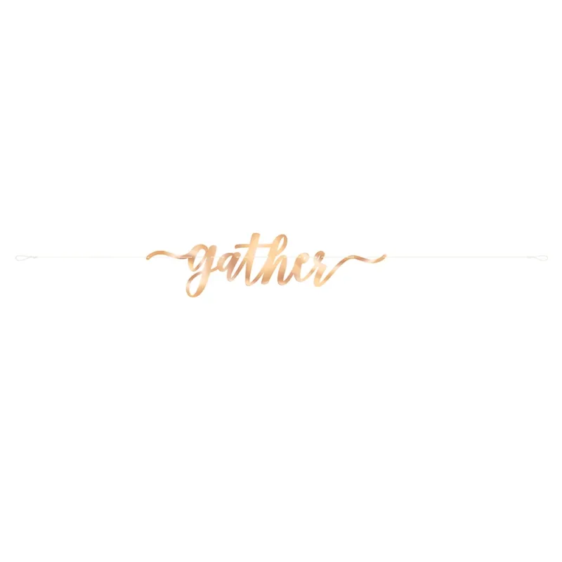 5' Fall "Gather" Banner - Image 2