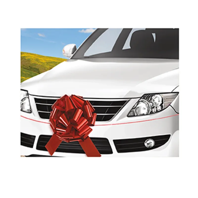 18" Red Car Bow - Image 2