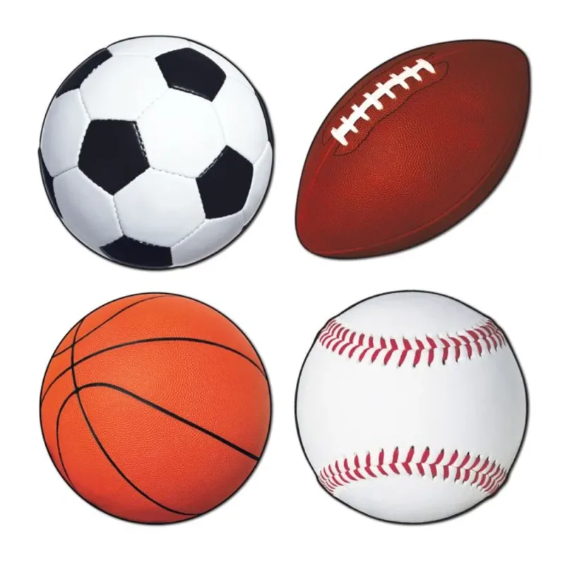 12" Sports Cutout 4ct