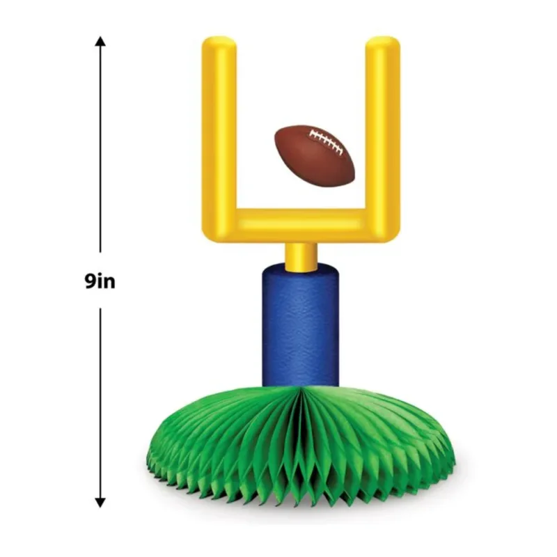 9" Football Goal Post Centerpiece - Image 3