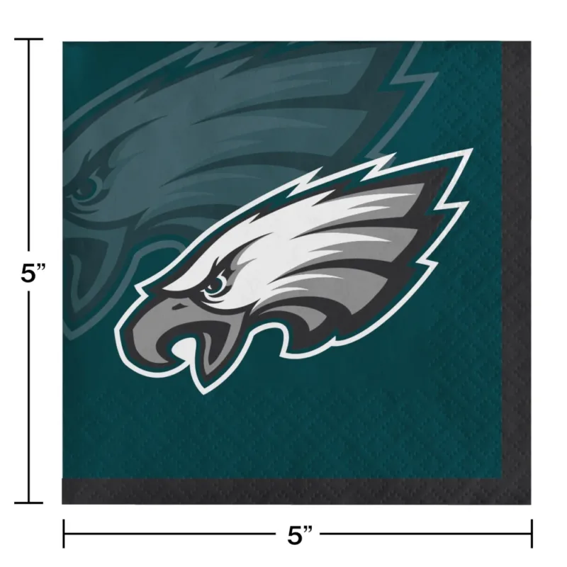 Philadelphia Eagles Beverage Napkins 16ct - Image 2