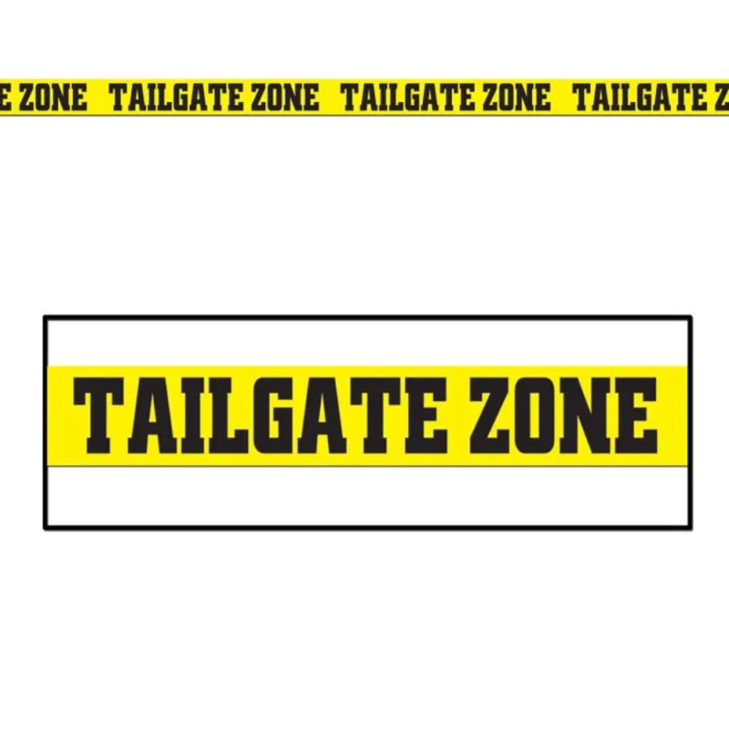 20' Football "Tailgate Zone" Party Tape