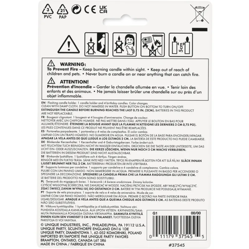 Multi-Color Flashing 50 Candle Holder - Image 3