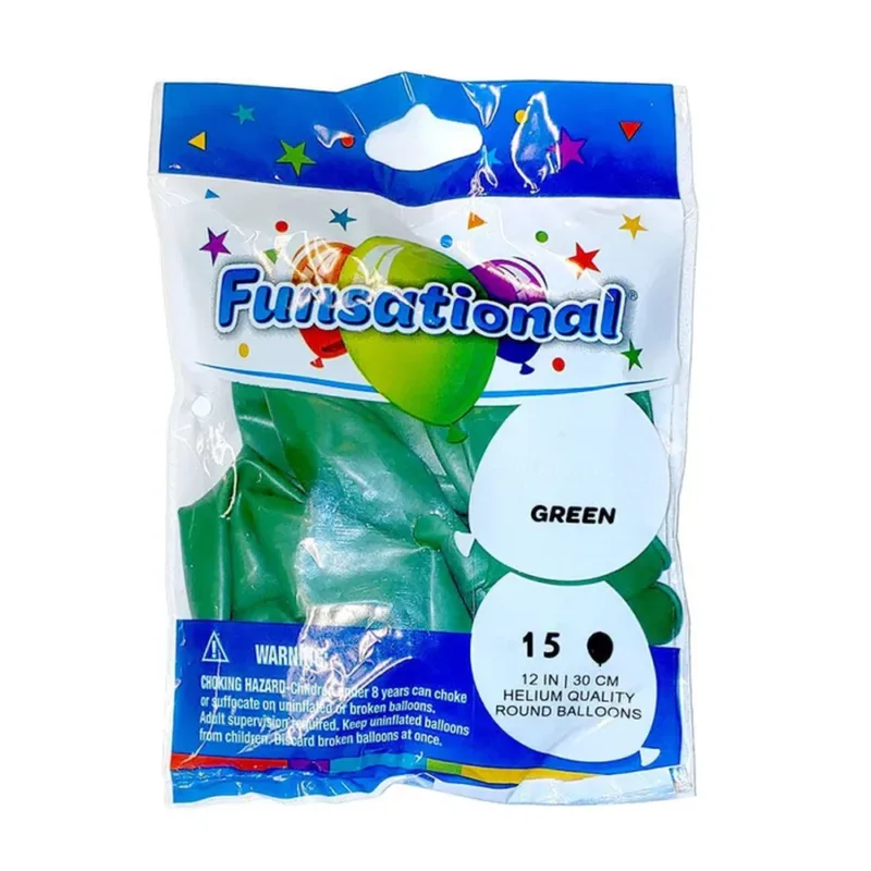 Green 12' Latex 15ct - Funsational - Image 2