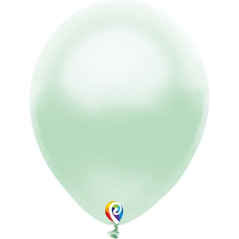 Pearl Mint Green 12' Latex 15ct - Funsational