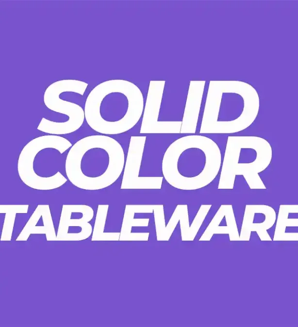 Solid Color Tableware