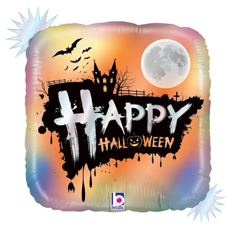 18" Opal "Happy Halloween" Balloon