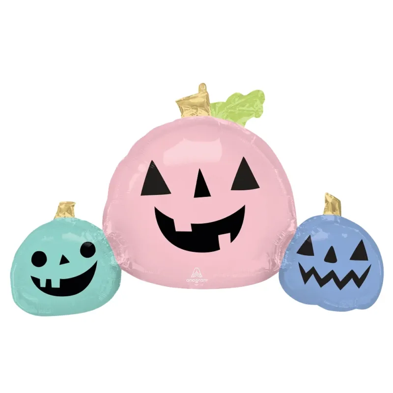 35" Pastel Cute Halloween Pumpkin Balloon