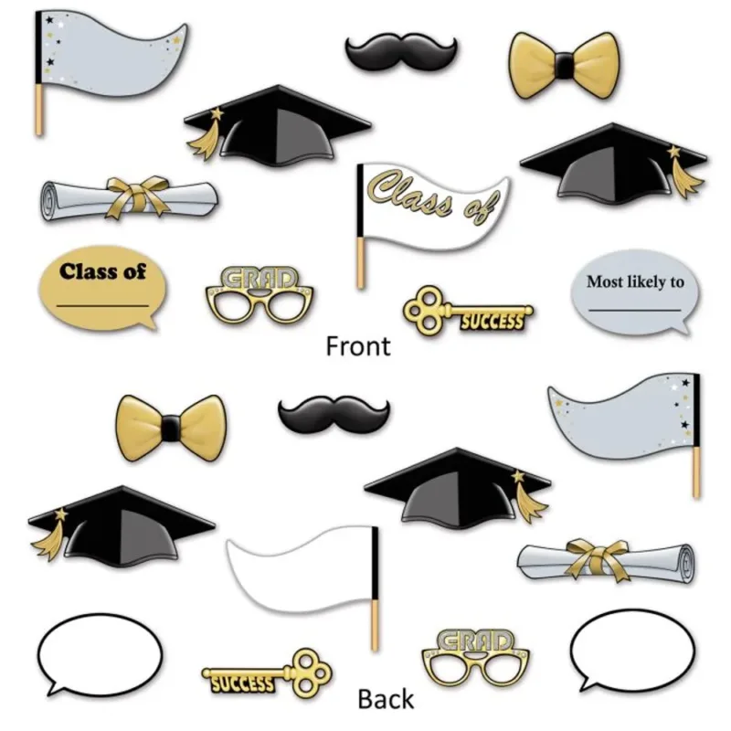 11pc Graduation Photo Props