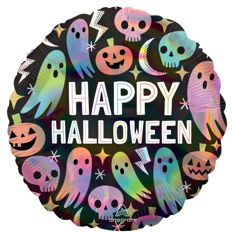 18" Iridescent Pastel Halloween Balloon