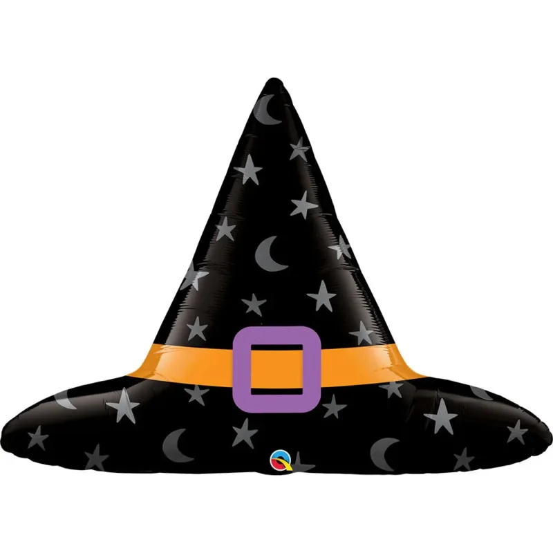 40" Witches Hat w/Moons & Stars