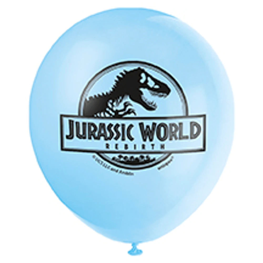 12" Jurassic World Latex Balloons 8ct - Image 2