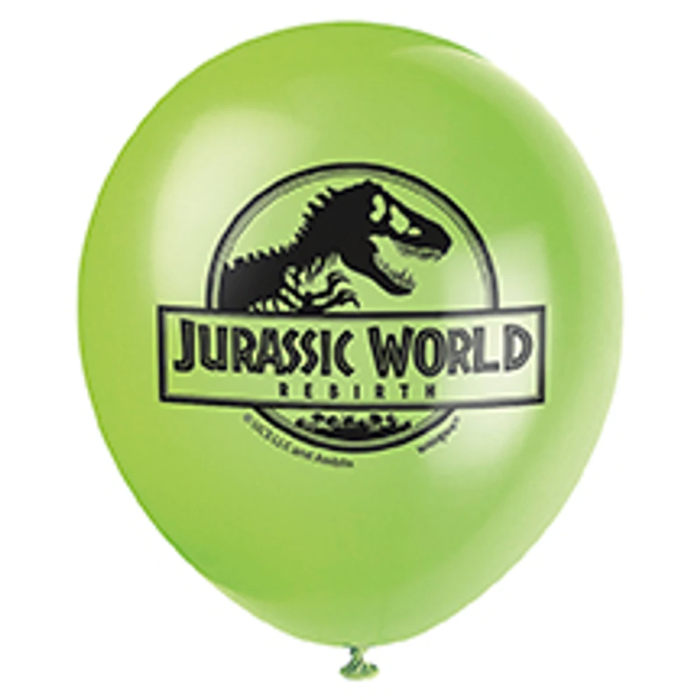 12" Jurassic World Latex Balloons 8ct - Image 3