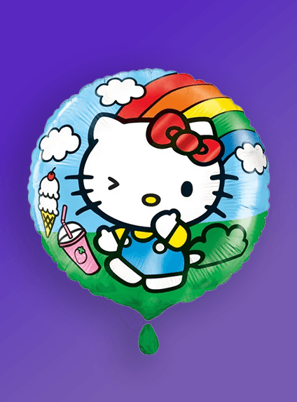 helium foil balloon box card