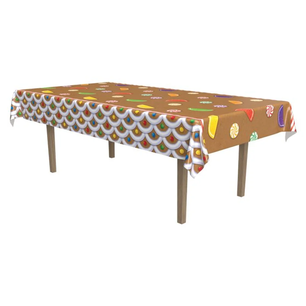 Gingerbread House Table Cover 54x108"
