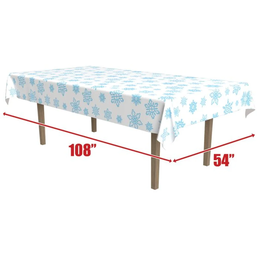 Snowflake Table Cover 54x108" - Image 3