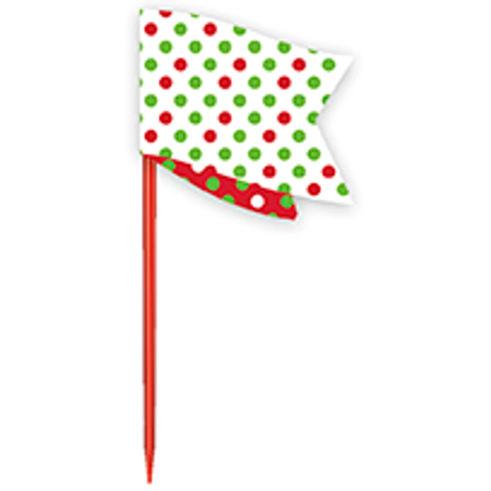 Green & Red Polka Dot Cupcake Kits 24ct - Image 3