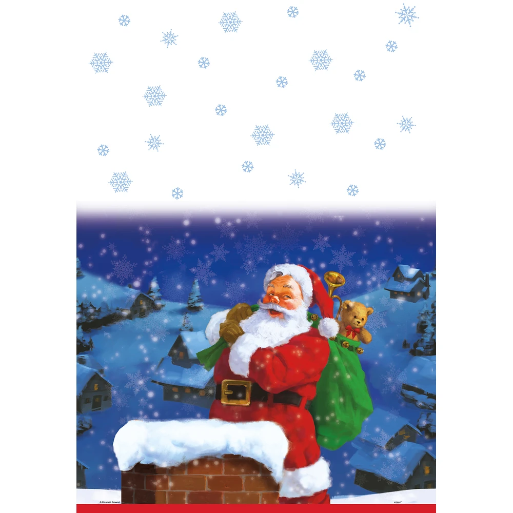 Holiday Santa Table Cover 54x84" - Image 2
