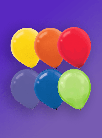 packed latex balloon box card