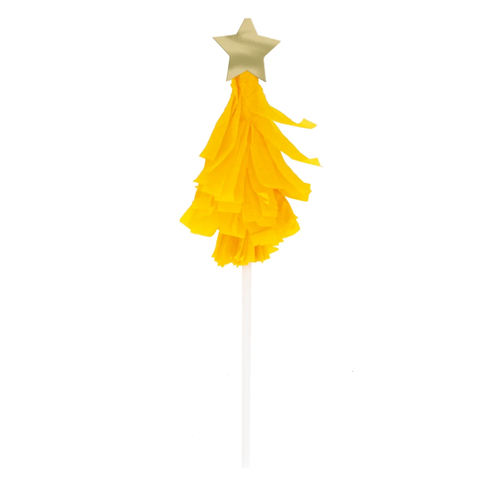 Vibrant Christmas Cake Topper 6ct - Image 7