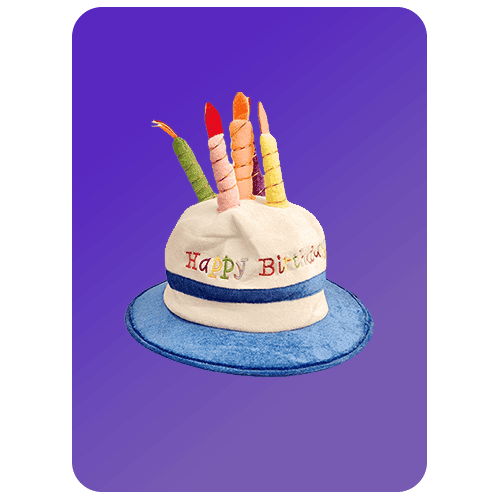 candle birthday hat
