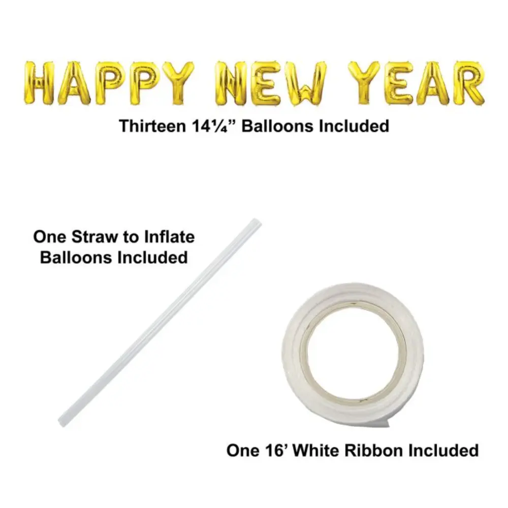 80605 GD happy new year balloon streamer 3