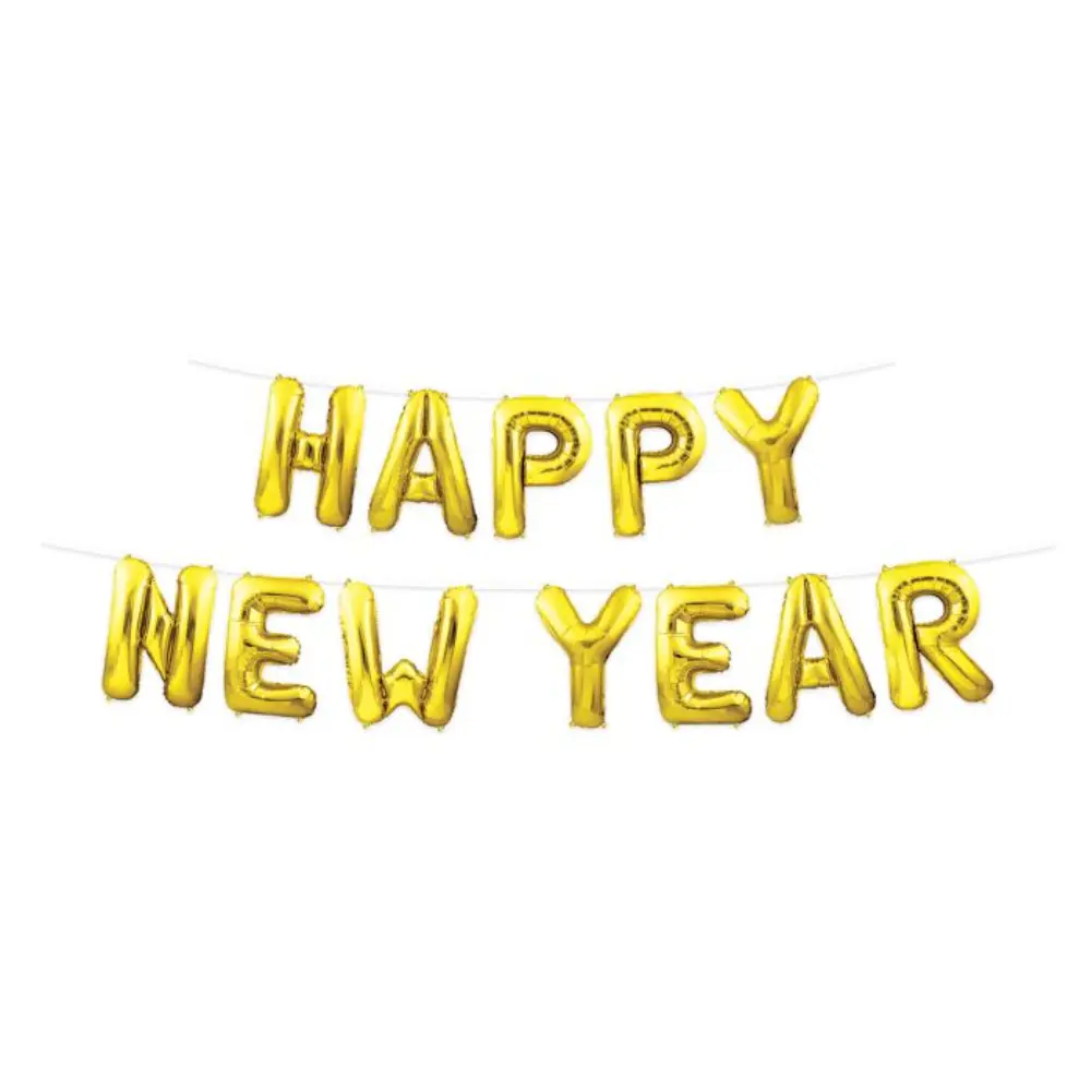 80605 GD happy new year balloon streamer