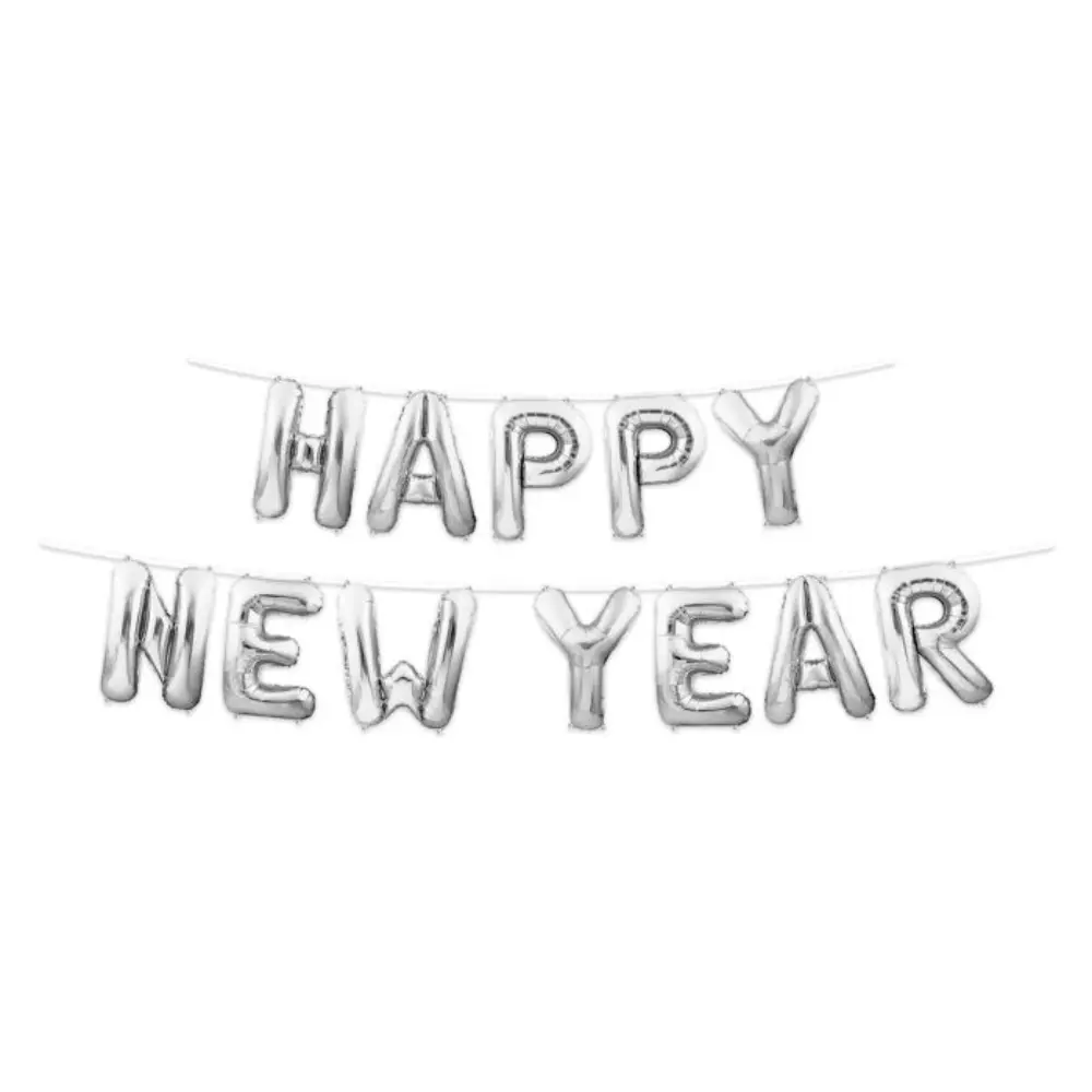80605 S happy new year balloon streamer