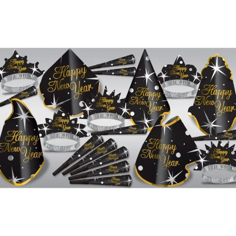 88400 10 Shimmer New Years Party Kit Asst for 10