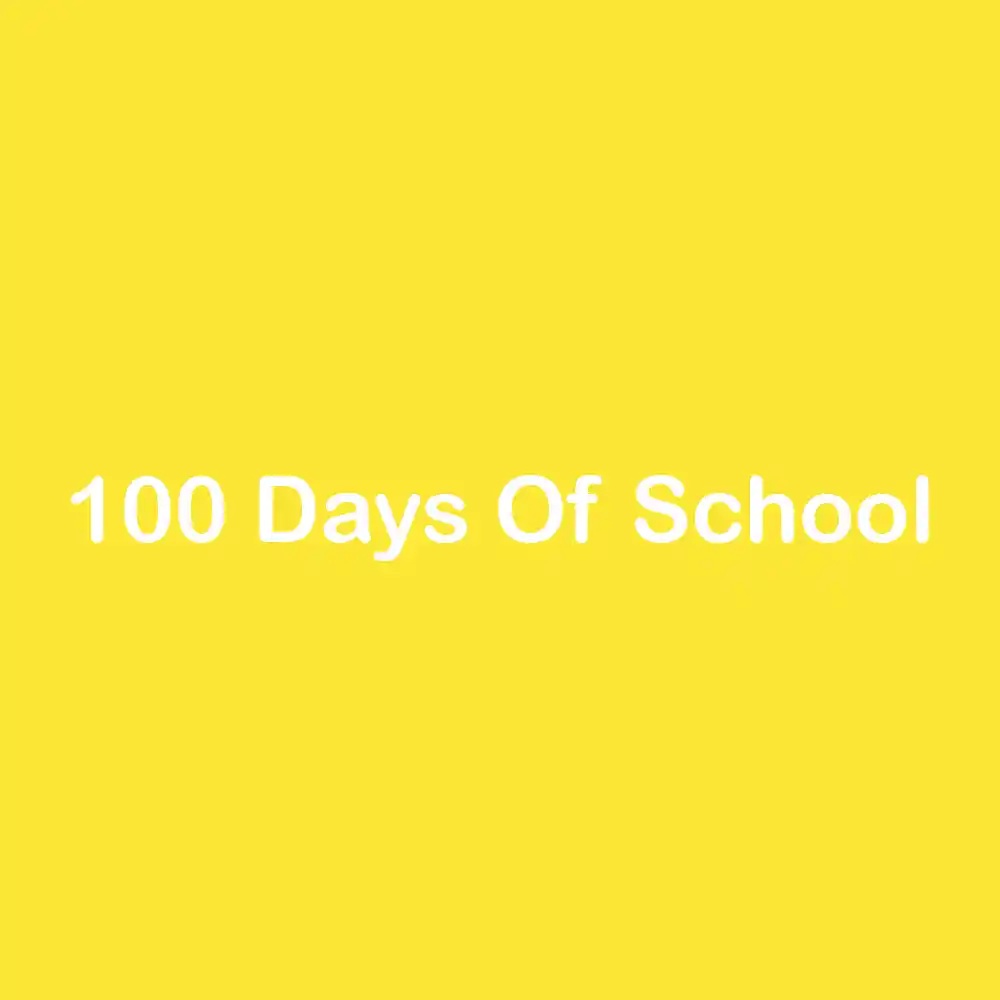 100 days of school icon