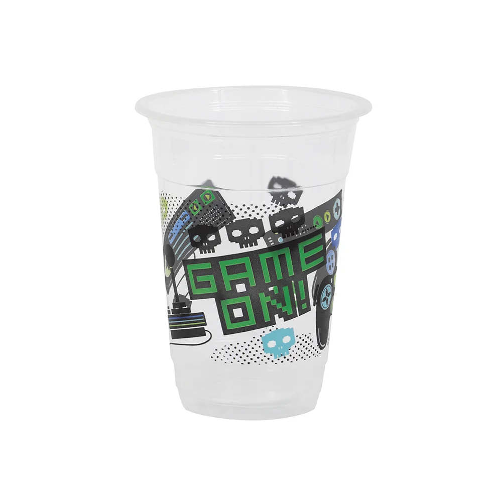 16oz Gamer Plastic Cups 8ct