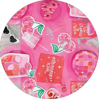 Cherry Disco Summer Party Supplies Theme